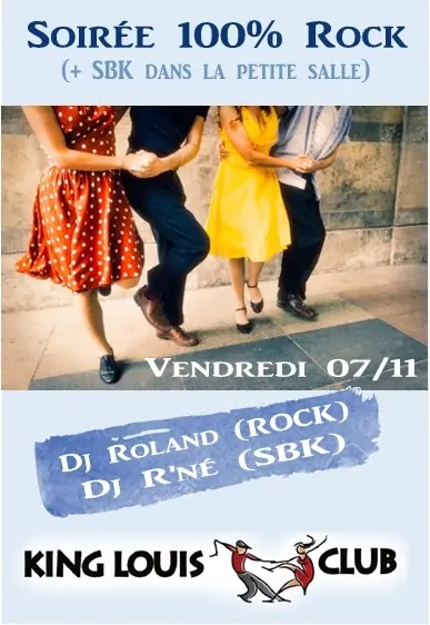 Soirée 100% ROCK (+1 salle SBK)