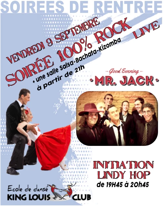 Soirée 100% ROCK Live de rentrée + Salle LATINO 