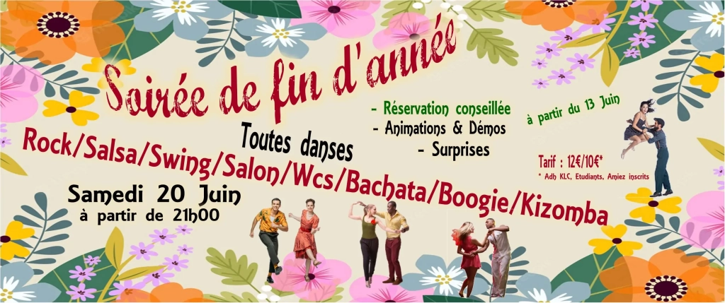 Soirée de fin d'année - 20 juin 2026