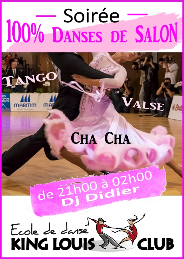 Soirée 100 % danse de salon + stage