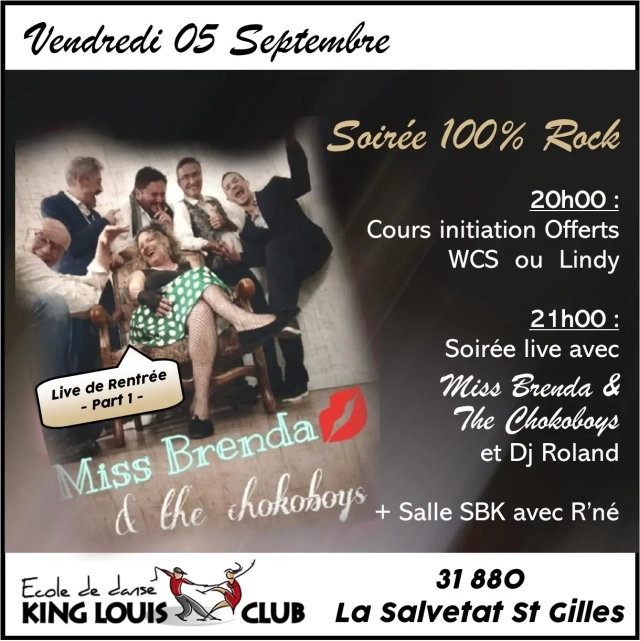 Soirée Live 100% ROCK de rentrée + Salle LATINO